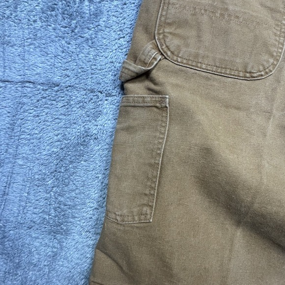 Vintage Carhartt Capenter Pants Men 40x36 Brown Utility Canvas Work Dungaree Fit - Picture 4 of 16